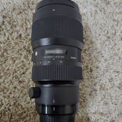 Sigma 50-100 F1.8 Canon EF-Mount camera lens!