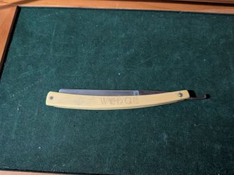 Salamander Wedge straight razor shave ready