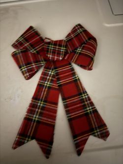 plaid Christmas Bow 