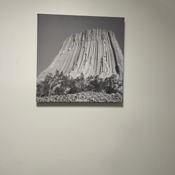 Mountain Landscape Picture - Black & White