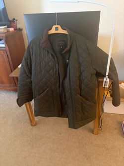 Quilted Jacket Olive Green - Large