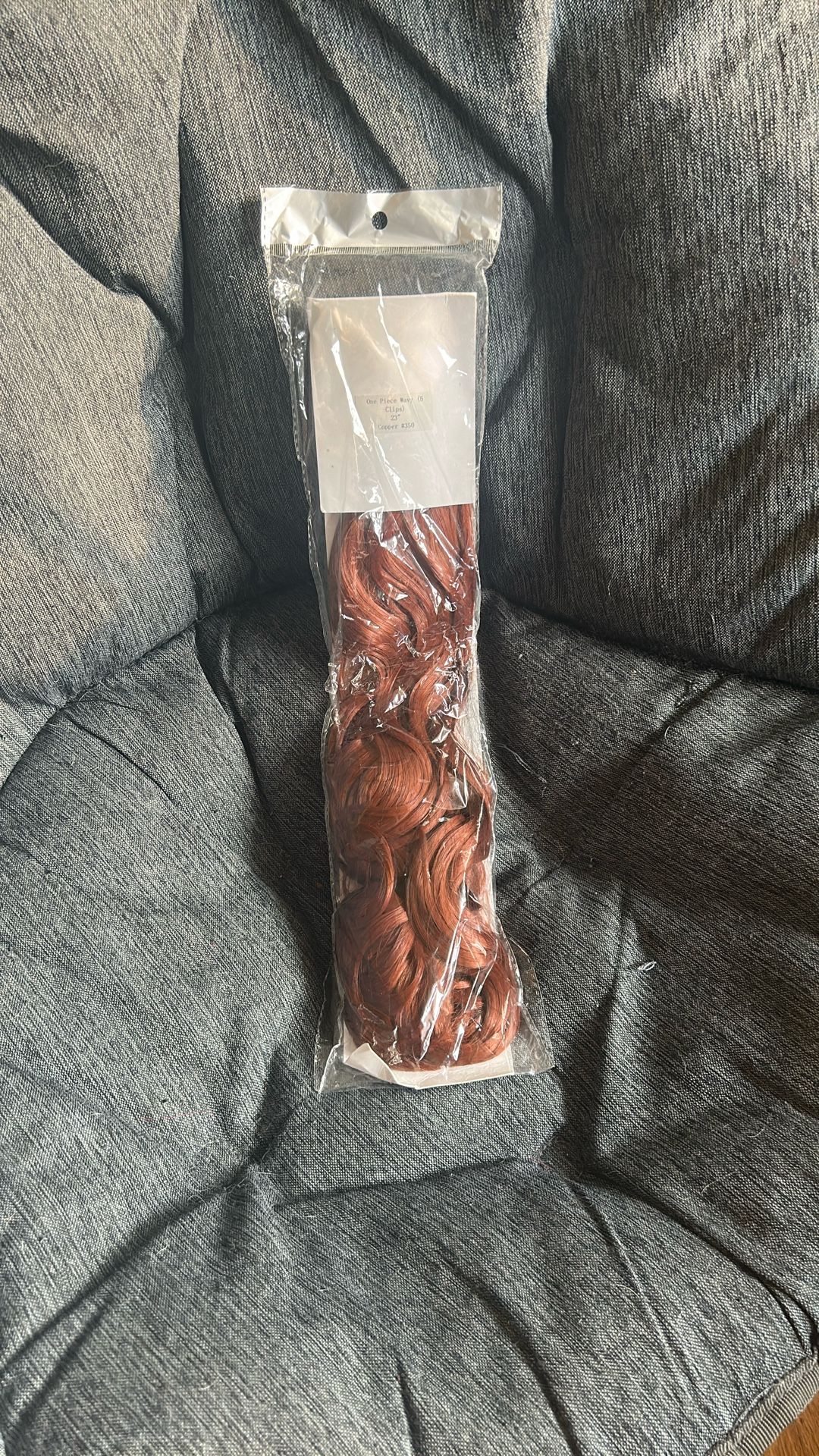 23” One Piece Wavy Copper Hair