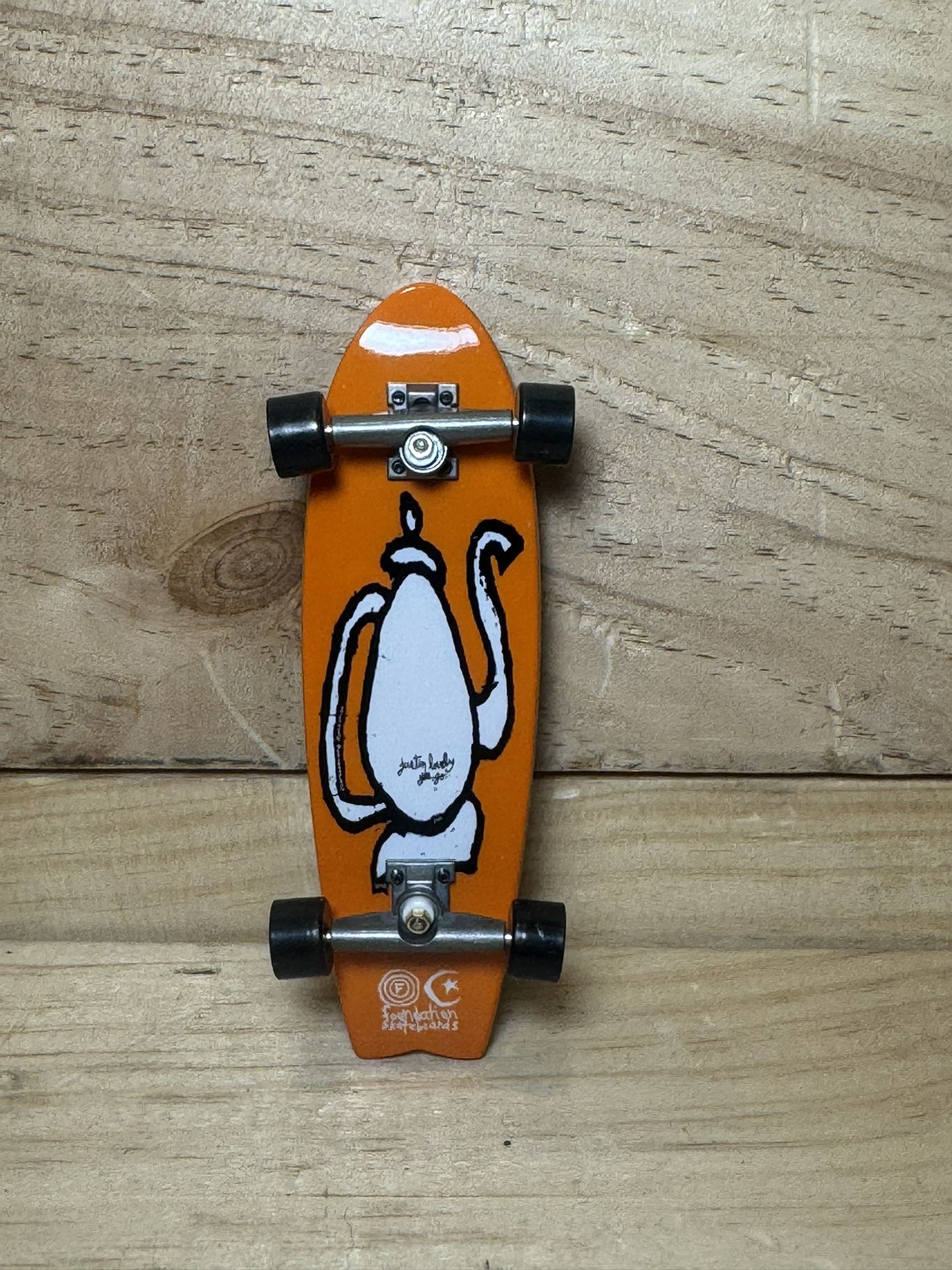 Foundation Skateboards Finger Tech Deck “Justin Lovely You Go”