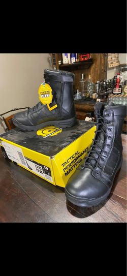 SWAT tactical boots size 13 with safety toe