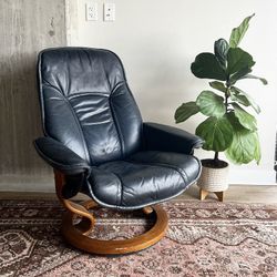 Ekornes Stressless Recliner Leather Lounge Chair 