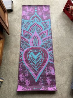 Reversible Non-Slip Print Exercise Mat for All Yoga Types, Pilate