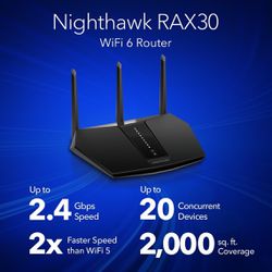 NETGEAR Nighthawk AX WiFi 6 Router (RAX30) 