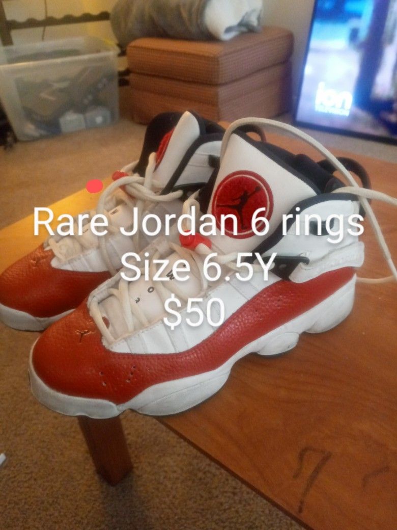Rare Jordan 6 Rings Size 6.5y