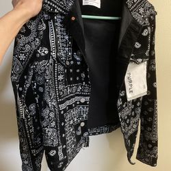 Purple bandanna  Flannel Size Small