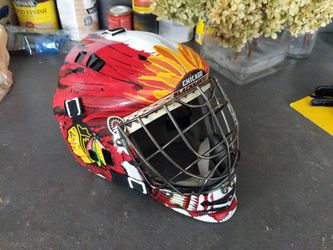 Used Franklin Blackhawks Youth Goalie Mask