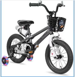 JOYSTAR Pluto 12 Inch Kids Bike,PLUYO GREY