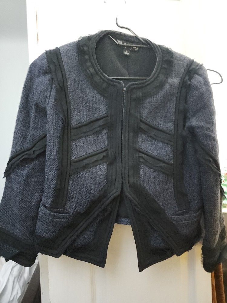 Blue Teed Blazer Sz2