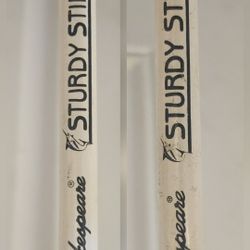 2 Shakespeare Sturdy Stik Boat/Bridge Pole Rods Both Nice