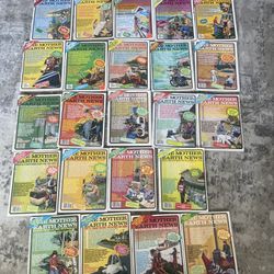 Vintage The Mother Earth News, Lots Of 23 The Original Magazines.  From 1(contact info removed) years Old 