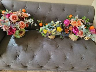 3 Pink Wedding Artificial Floral Arrangements