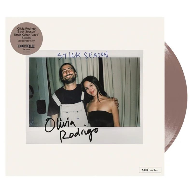Olivia Rodrigo & Noah Kahan “Stick Season” & “Lacy” RSD Vinyl Record Brown Exclusive Special Coloured 7” Inch