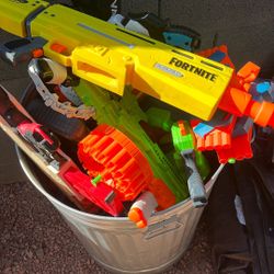 nerf guns about 30 of them  10 $ a piece pr 60 & hfor all of them