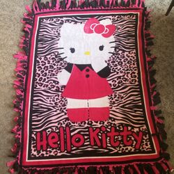 Brand New Handmade Hello Kitty Blanket 