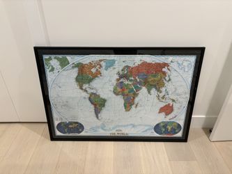 Framed World Map