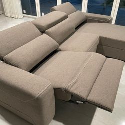 Power Recliner Sectional Couch Same Day Delivery