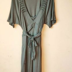 Banana Republic Short Sleeve Olive Dress Size L Large  Women's 