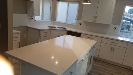 Quartz and granite countertops