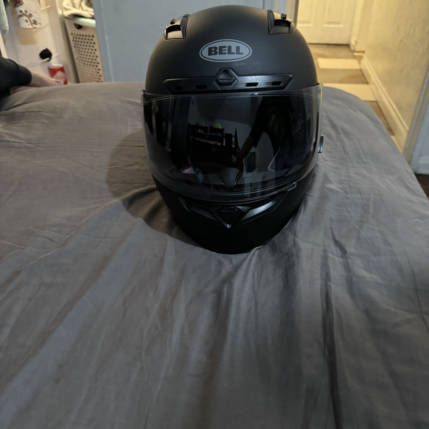 bell dot helmet used 1959 Harry Heuer Signed Race 500 TX and Suit face protection. 1979 AJ Foyt Race Used