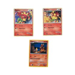 3 Card Cards Basic Lot Magmar Pokemon TCG CCG 2007 2010 2011