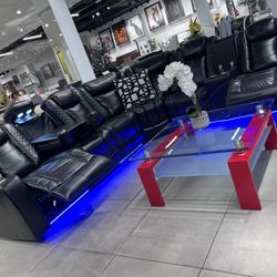 Power Recliner Sectional With Cup Holders 🔥🔥🔥