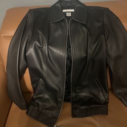 Preston & York Black Jacket Size medium Lamb Skin