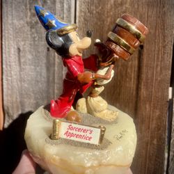 Disney - Signed Ron Lee - Limited #950/2750 - Sorcerer's Apprentice Mickey Mouse Figurine, 1995