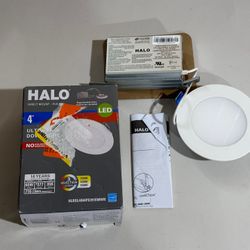 HALO HLB 4 in. Selectable CCT New Construction Remodel Canless Recessed LED Kit