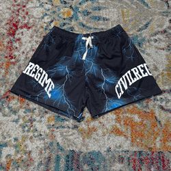 Civil Regime Lightning Mesh Shorts