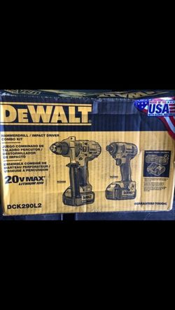 Dewalt DCK290L2 Hammer/Impact Driver combo kit
