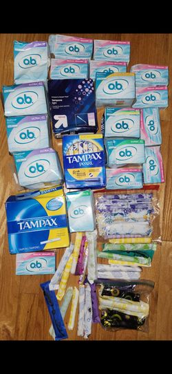 Bulk Big Lot of o.b., Tampax,  up & up ETC.  Tampons