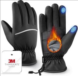 Winter Gloves with 3M Thinsulate Insulation Unisex Size L