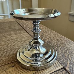 PartyLite  4” Tall Silver Candle Holder