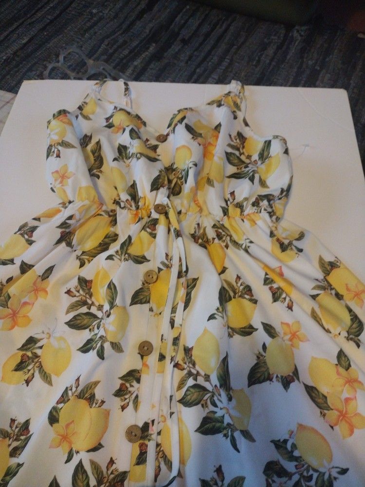 Cute Summer Lemon Sundress