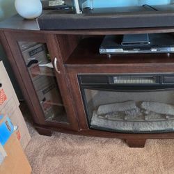 TV STAND and ELECTRIC FIREPLACE
