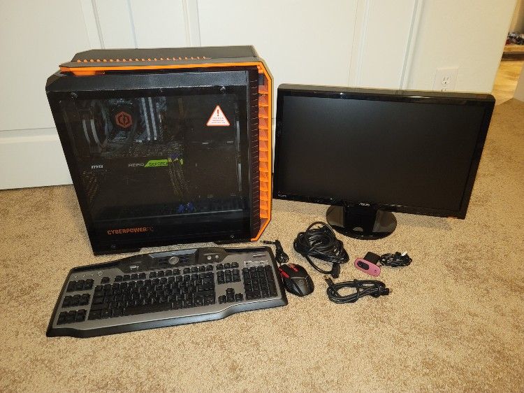 Cyberpower Gaming PC w/ 24 Inch LED Monitor