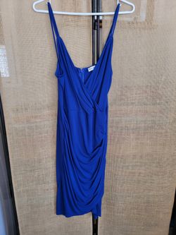 ROYAL BLUE SPAGHETTI STRAP DRESS
