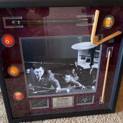The Hustler- Jackie Gleason & Paul Newman Autographed. Pool/billiards