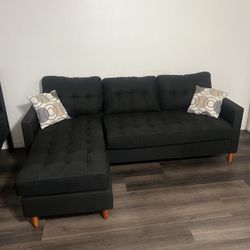 Black Couch Never Used It 