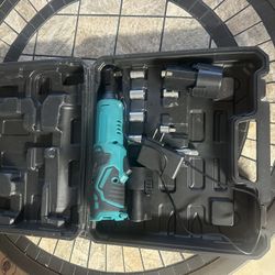 Cordless Electric Ratchet Wrench Set with Charger, Battery & Socket Attachments – Portable Power Ratchet Tool Kit with Case