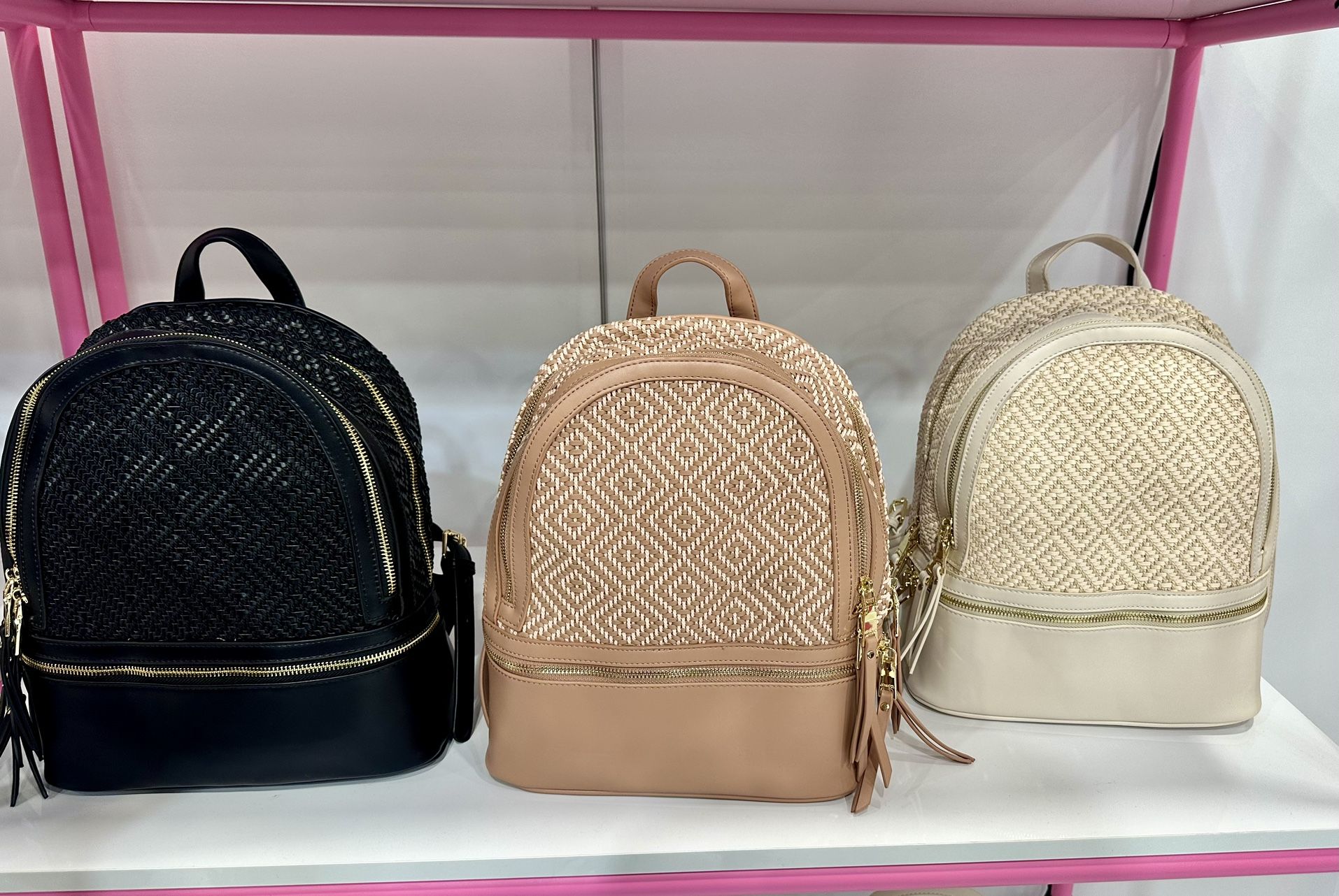 Backpacks Vegan Leather With A Boho Pattern