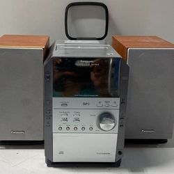 Very Nice Compact Stereo System Panasonic SA-PM193 AM/FM MP3 5-Disc CD - $50