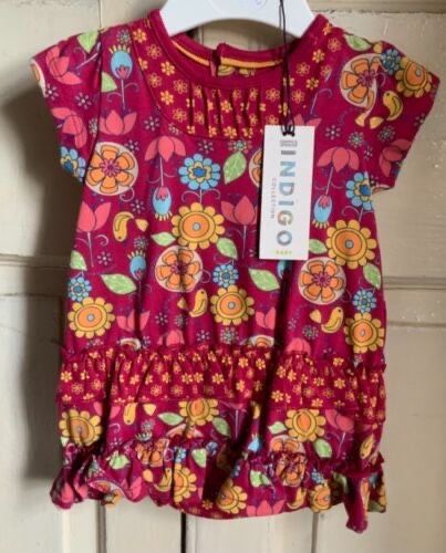 NEW MARKS AND SPENCER INDIGO COLLECTION GIRLS 2 PART SET SIZE UP TO 3 MONTHS