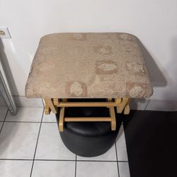 Ottoman Glider Stool Chair 