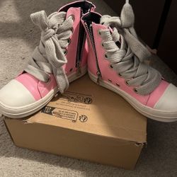 Pink Zip Up Shoes 