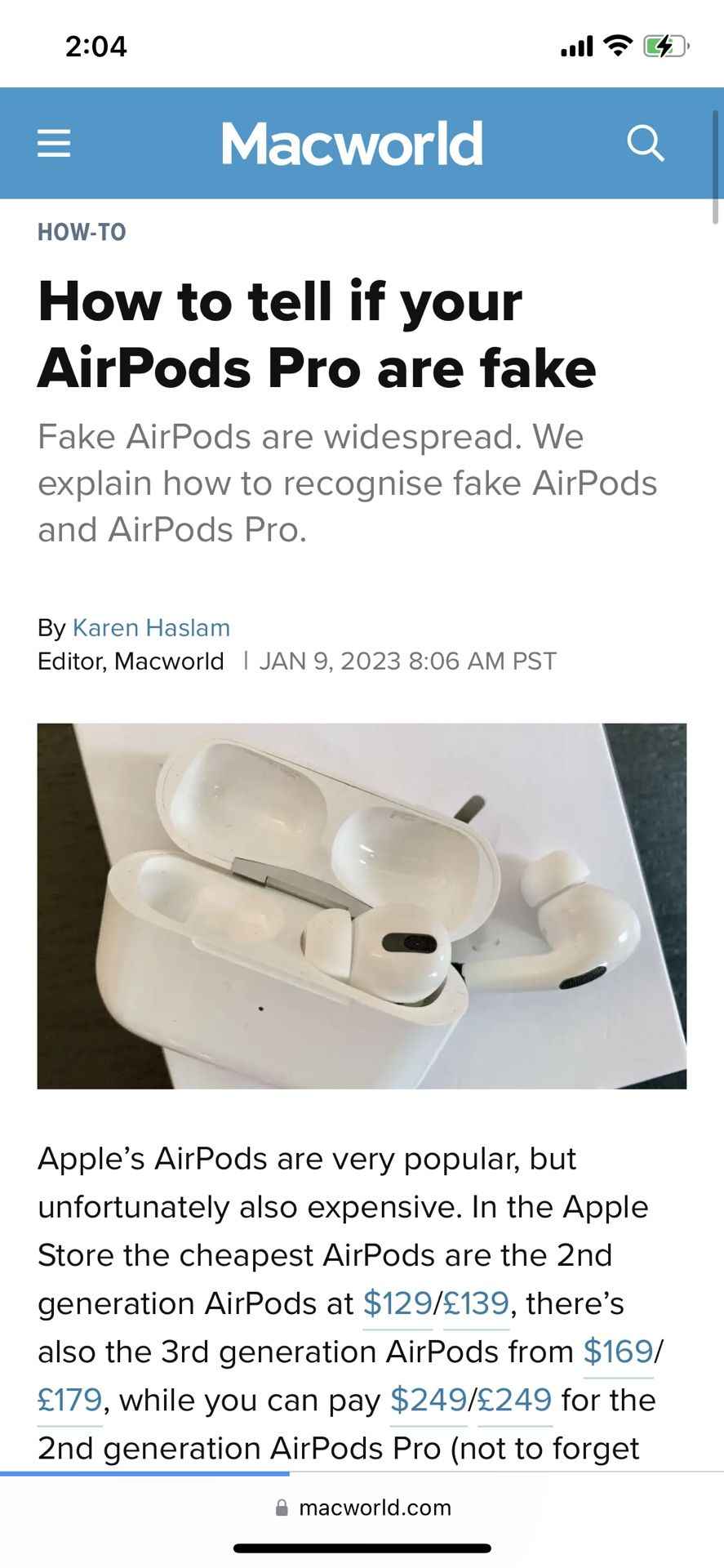 AirPod Pros How To Spot Fakes